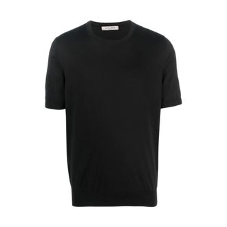 La Fileria Round-neck Knitwear, male, Black, Size: 2XL T-shirt Fileria