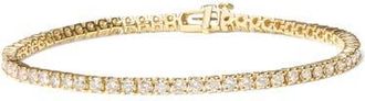 House of Brilliance 14K Yellow Gold 6.0 Cttw Classic 4 Diamond Tennis Bracelet at Nordstrom