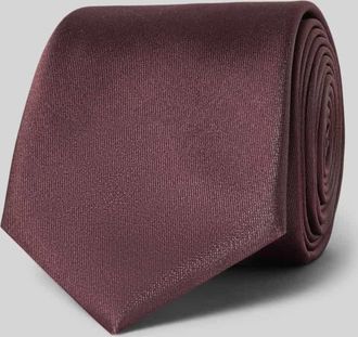 Willen Krawattenfabrik Krawatte aus Seide in Aubergine, Gr&ouml;&szlig;e 1