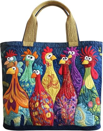 Generic Lightweight Quilted Tote, Animal Pattern Handbag, Purse Carrier with Sturdy Material, Fashion Bag with Spacious Interior, Women Accessories, Everyday 