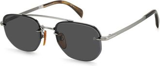 David Beckham Silver Metal Mens Sunglasses