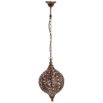 Wanderlust Deco L&aacute;mpara de metal cristal acrilico de colores d27x47h cm