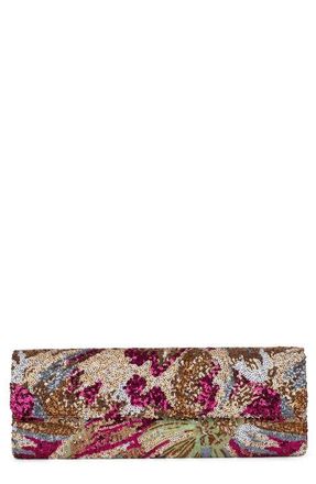 Jeffrey Campbell Disco Sequin Clutch in Brown Multi at Nordstrom