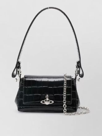 Vivienne Westwood hazel small leather croc-effect shoulder bag