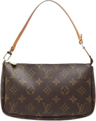 Louis Vuitton Pre-owned Pochette Accessoires - Dames - Vintage Schoudertas - Bruin - ONE Size - Vintage