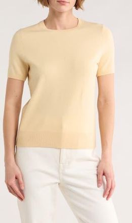 Nordstrom Slim Fit Short Sleeve Sweater in Beige Tundra at Nordstrom Rack, Size Xx-Small