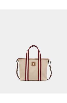 Bally Edelbliss Tote Bag in Canvas with a Bally Ribbon in White at Nordstrom