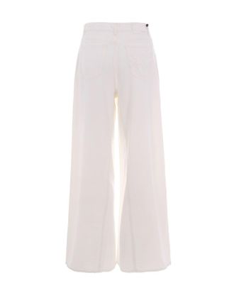 Pinko Womens Jeans Winona Wide Leg White White-Snow Trousers White/snow
