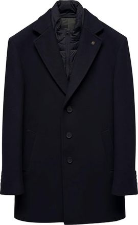 Manuel Ritz Cappotto con bottoni - Blu