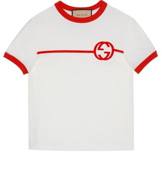 Gucci (WMNS) Gucci Cotton Jersey Printed T-Shirt Off White 723566-XJF74-9095