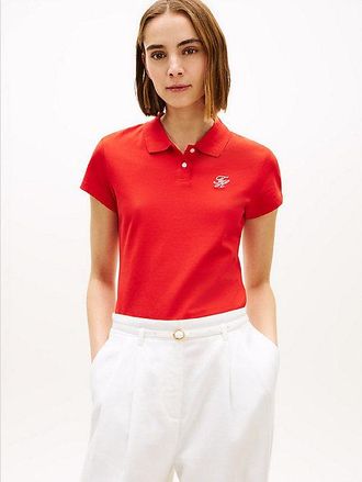 Tommy Hilfiger Polo 1985 slim con logo bordado