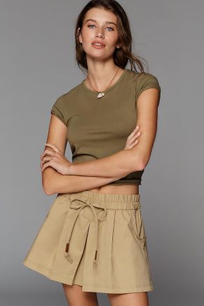 Maeve Skirty Chino Utility Shorts