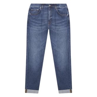 Dondup Straight Jeans, male, Blue, Size: W35 Icon Jeans