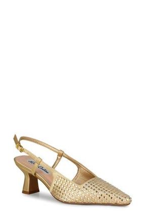 Lady Couture Shananr Slingback Pump in Gold at Nordstrom Rack, Size 12