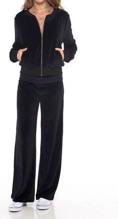 OAS Velour Pants In Black