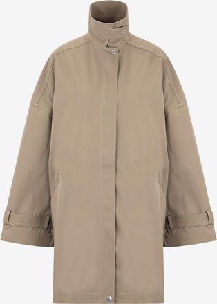 Toteme Bio-Baumwolljacke Oversize Trench