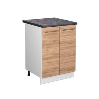 Vicco Mueble Bajo De Cocina Fame-line, Roble Dorado, 60 Cm, Et Antracita