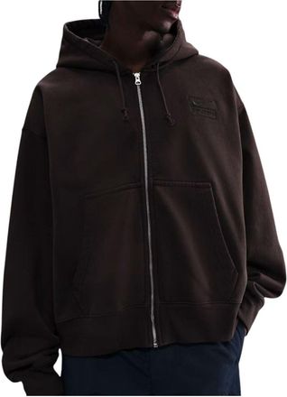 Nike x Stussy FW25 Full-Zip Fleece Hoodie Brown FJ9175-261