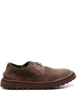 Marsèll Sancrispa Alta suede derby shoes - Brown