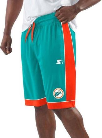 Starter Mens Starter Aqua Miami Dolphins Throwback Fan Favorite Shorts at Nordstrom, Size Small