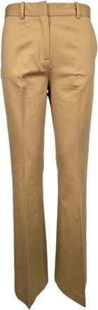 Circolo 1901 Camel Flare Broek - Dames - Straight fit broeken - Bruin - 2XS - Katoen - Broeken
