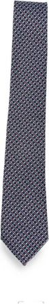Ferragamo Zijden das - Heren - Stropdassen - Blauw - ONE Size - Accessoires