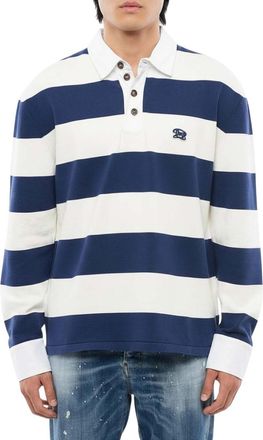 Dsquared2 Blue Stripes Logo Polo