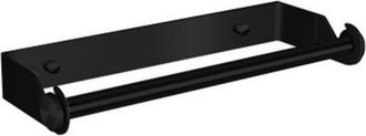 OEM Soporte De Pared Para Rollo De Papel Higi&eacute;nico Y Film Transparente, Acero Inoxidable Negro, 28 Cm, Capacidad De Carga De 10 Kg