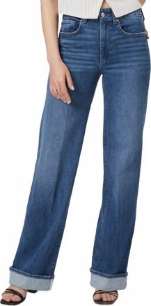Paige Sasha Wide Cuff Jean In Nadira