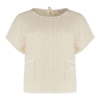 Moncler Tops, Dames, Beige, S, T-Shirts
