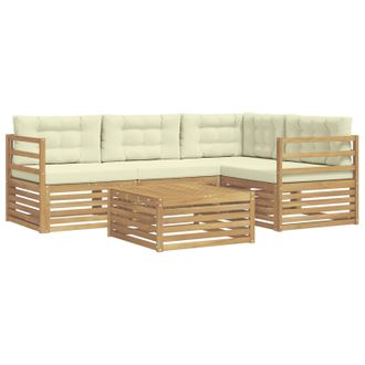 vidaXL Conjunto De Sof&aacute;s De Exterior 6 Pcs Vidaxl
