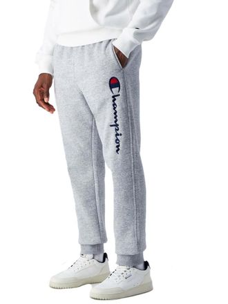 Champion Champion Large Logo Joggers Sweatpants 220293 (IT, Text, L, Regular, Regular, Grey Melange)