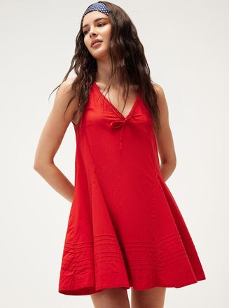 Damson Madder Womens Raven red mini-nightgown