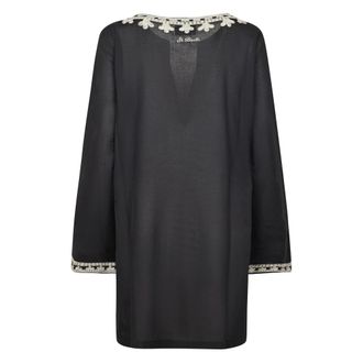 MC2 Saint Barth Tunics, female, Black, Size: L Cedy Kaftano