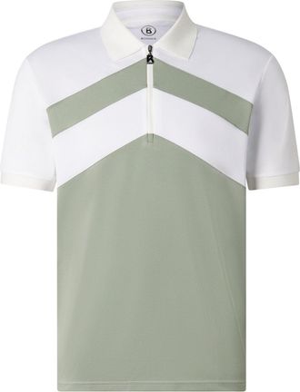 Bogner Cuno functional short-sleeved top for men - Eucalyptus/white - XXL