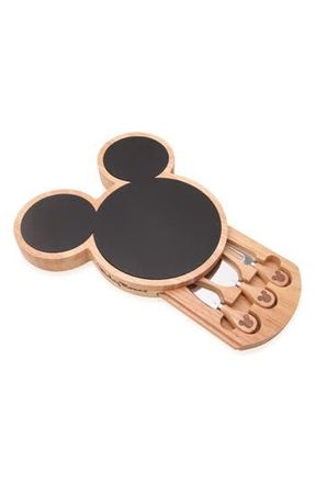 Picnic Time x Disney Mickey Mouse Slate Cheese Board & Knives Set in Brown at Nordstrom Rack