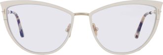 Tom Ford Blue Light Block Cat Eye Ladies Eyeglasses FT5877-B 025 56