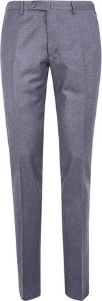 Incotex Tailored wollenmix pantalon - Heren - Nette broeken - Grijs - 3XL - Wol - Broeken