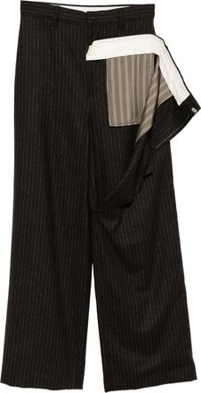 Moohong Pantaloni a strati - Marrone