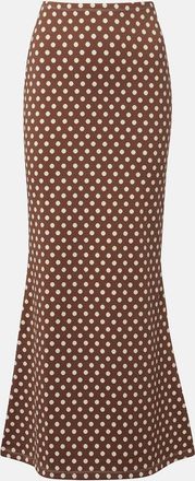 Montce Swim Natalia polka-dot midi skirt