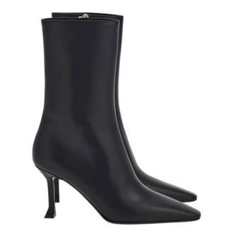 Ferragamo Selema Leather Ankle Boots, Size 7 C