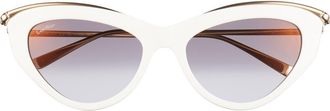 Cartier 55mm Gradient Cat Eye Sunglasses in White at Nordstrom