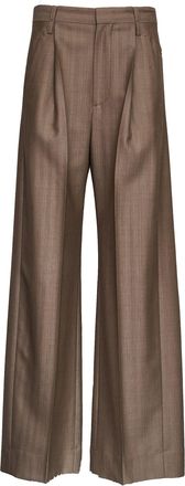 Victoria Beckham Mid Rise Relaxed Unlined Straight Leg Pants