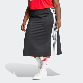 adidas Sweatrock ADIDAS ORIGINALS ADIBREAK SKIRT, Damen, Gr. 2X (50/52), schwarz, Obermaterial: 100% Polyester, gestreift, R&ouml;cke Sweatrock