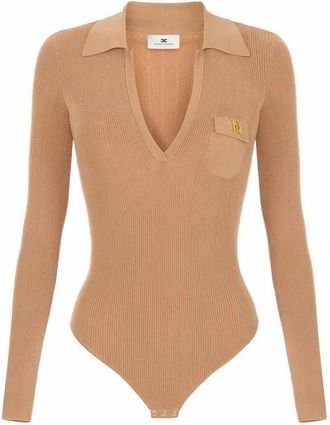 Elisabetta Franchi Body Tricot Leather