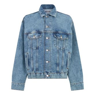 Moschino Oversized Denim Jacket - female - Moschino - Denim Jackets - Blue - S - Jackets