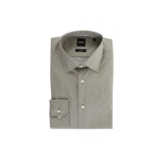 HUGO BOSS Overhemden, Heren, Beige, 3Xl, Boss - Shirts > Formele Overhemden