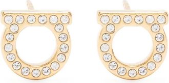 Ferragamo Gancini Embellished Earrings