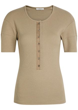 Christophe Lemaire Ribbed Cotton-blend top - Sage - Xxs (UK4 / Xxs)