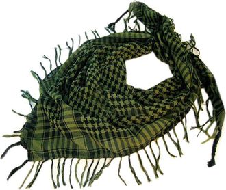 Generic Service Neckerchief 1 Piece Unisex Fashion Women Men Arab Shemagh Keffiyeh Scarf Wrap Neckerchief Winter and Hat, Green, One Size